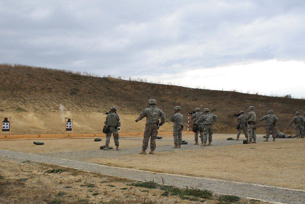 Fire team competition at Camp Bondsteel