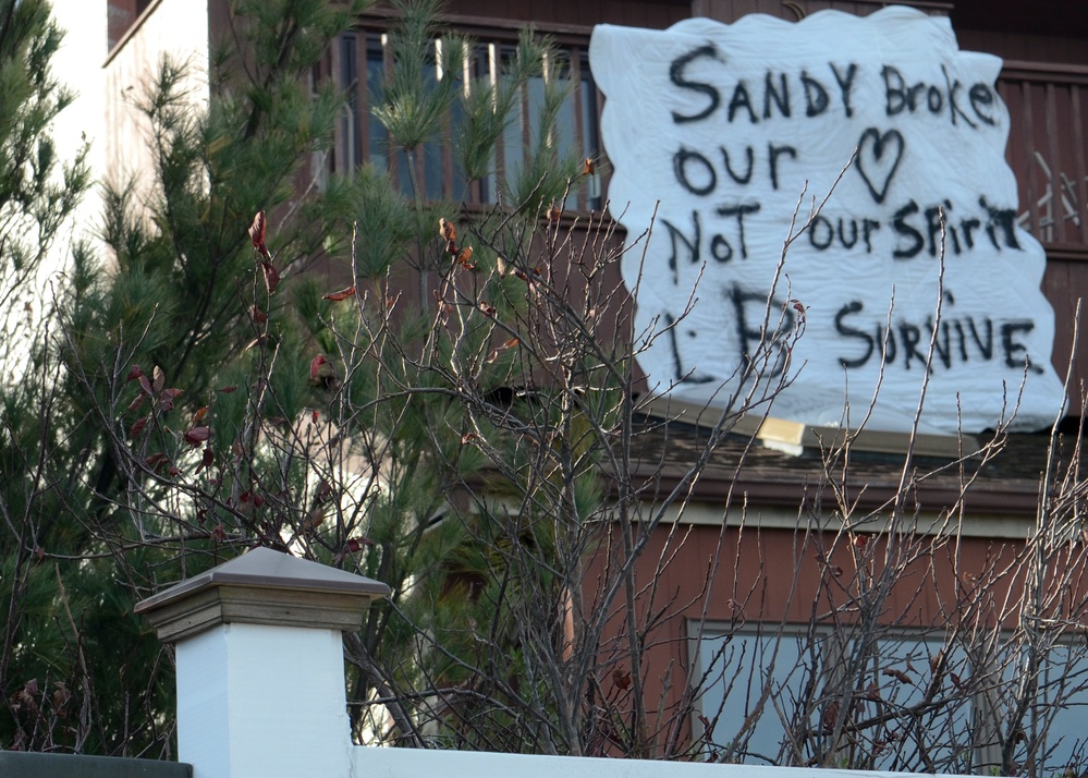 Sign Hangs from Long Beach Home