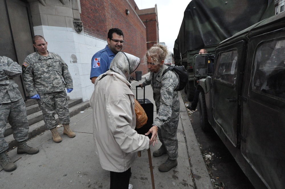 NJ Guardsmen provide shelter to Jersey City residents