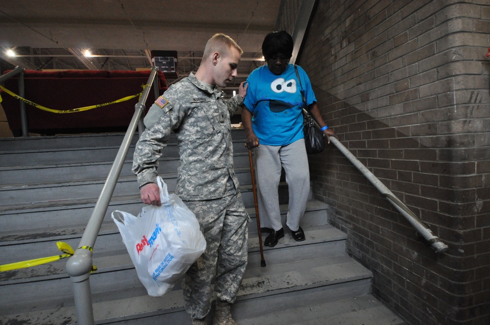 NJ Guardsmen provide shelter to Jersey City residents
