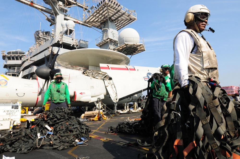 USS Dwight D. Eisenhower replenishment at sea