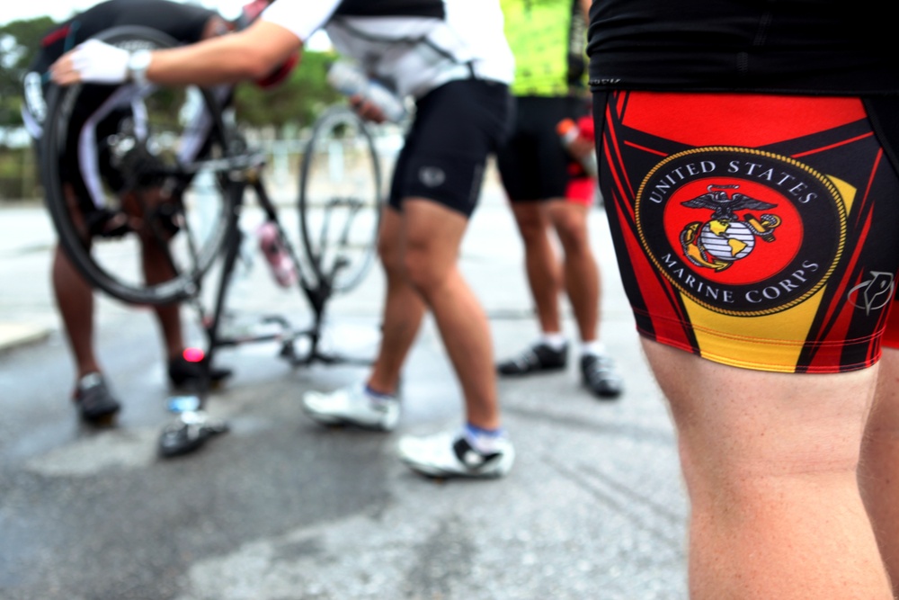 Service members ride for awareness of human trafficking