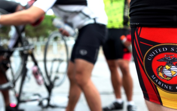 Service members ride for awareness of human trafficking