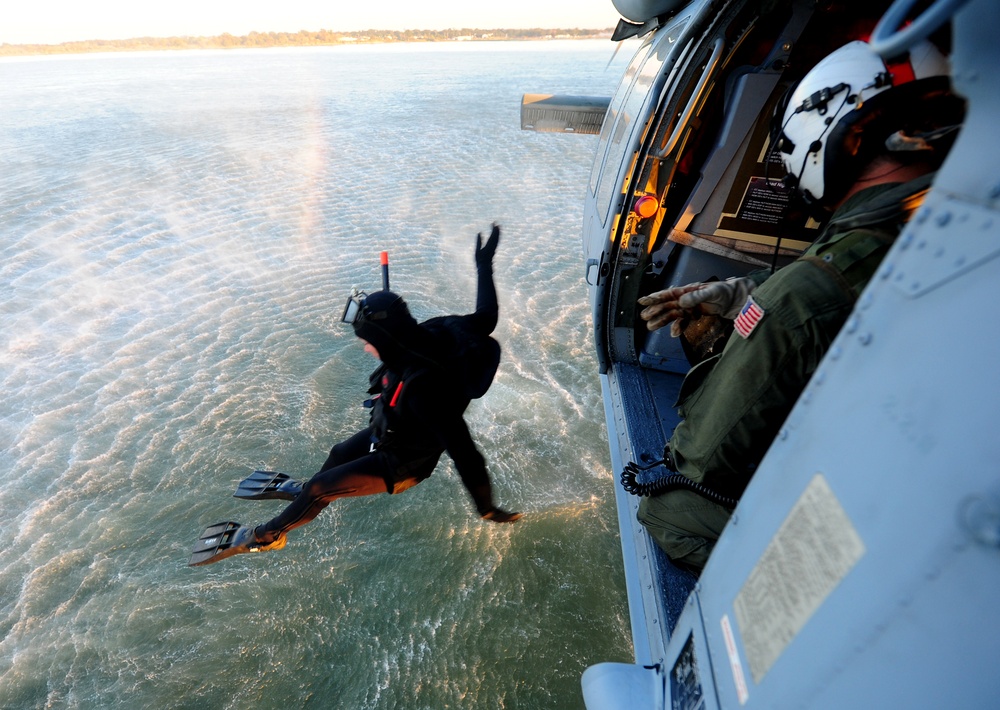 Simulated search and rescue operations