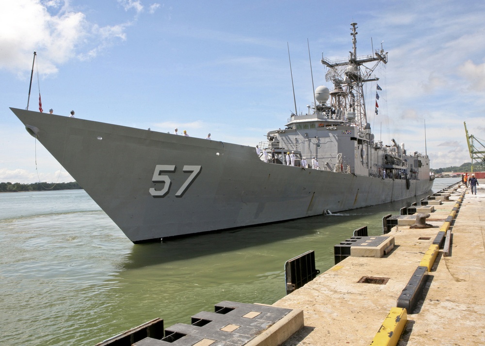 USS Reuben James arrives in Brunei