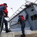 USS San Antonio sailors prepare to leave Norfolk