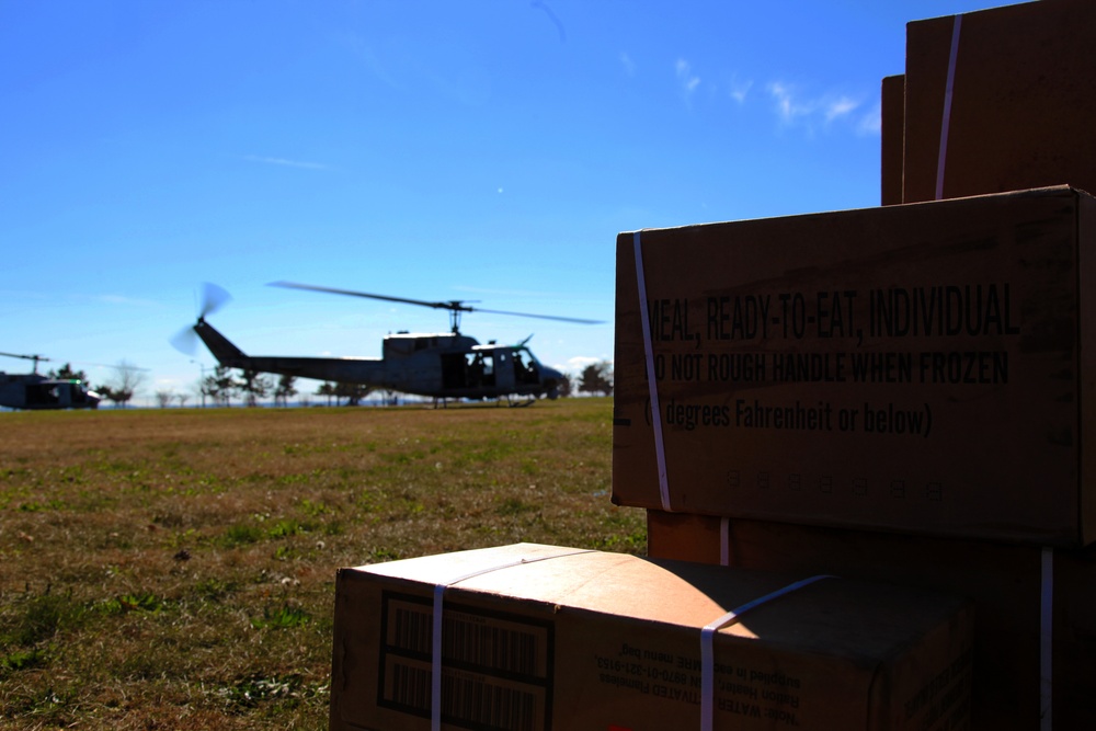 UH-1N Huey helps deliver MRES