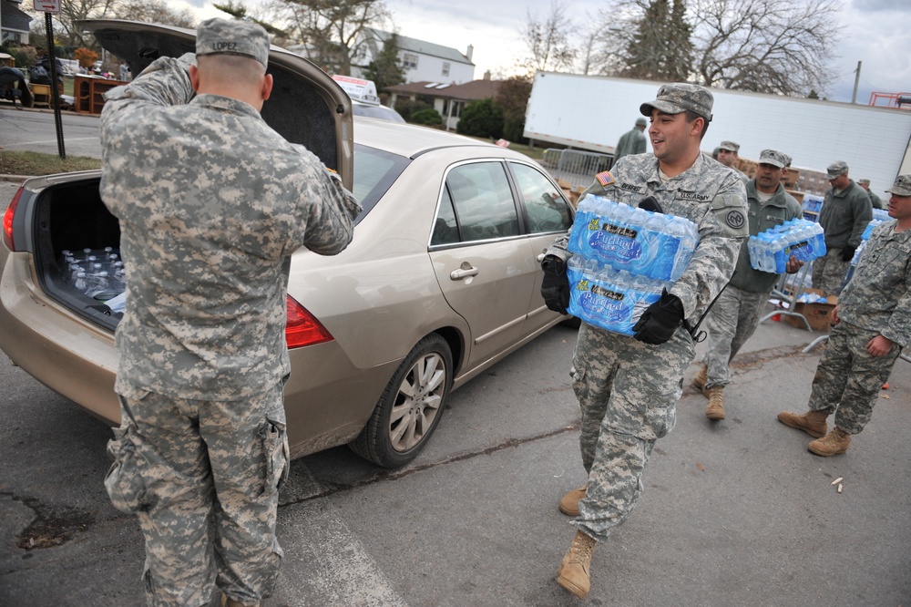 New York National Guard responds to Hurricane Sandy