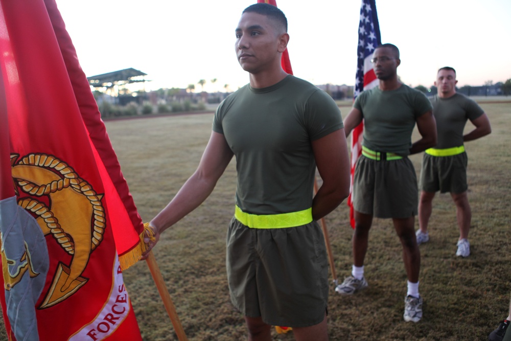 Marines commemorate their 237th birthday with motivational run