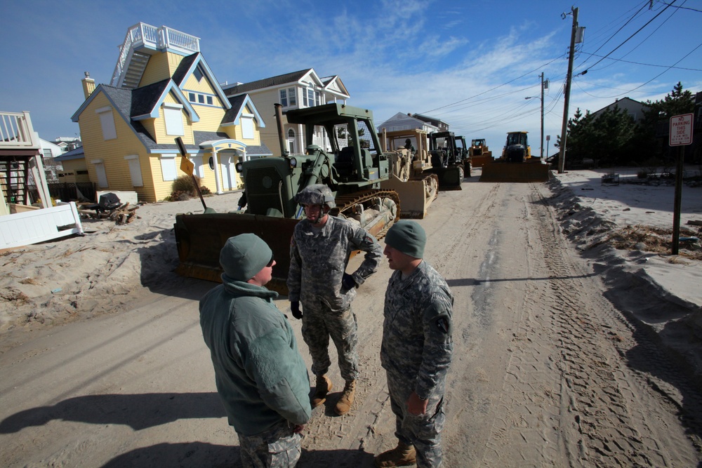 NJ Guard engineers perform beach replenishment operations