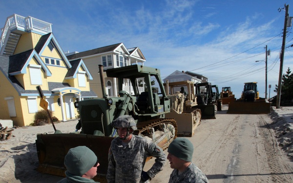 NJ Guard engineers perform beach replenishment operations