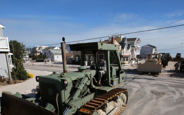 NJ Guard engineers perform beach replenishment operations