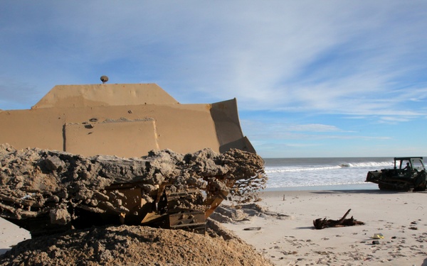 NJ Guard engineers perform beach replenishment operations