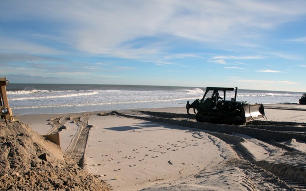 NJ Guard engineers perform beach replenishment operations