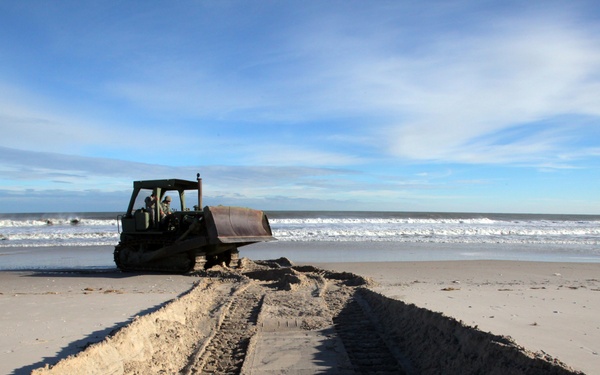 NJ Guard engineers perform beach replenishment operations