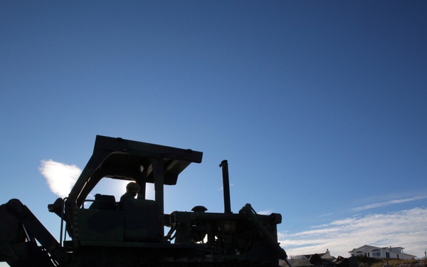 NJ Guard engineers perform beach replenishment operations