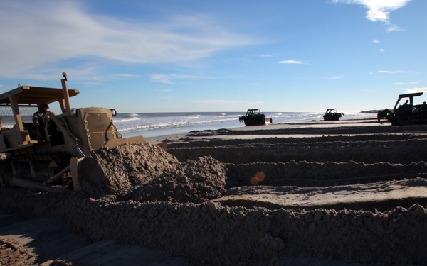 NJ Guard engineers perform beach replenishment operations