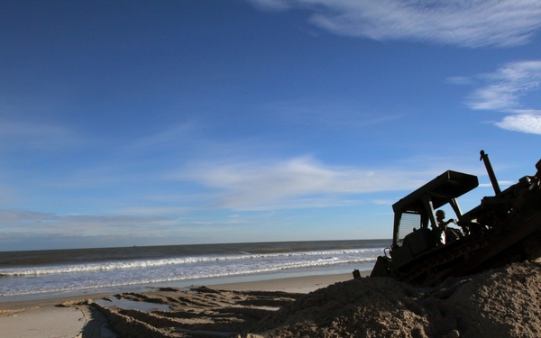 NJ Guard engineers perform beach replenishment operations