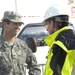 Task Force Unwatering deputy commander interacts with safety officer