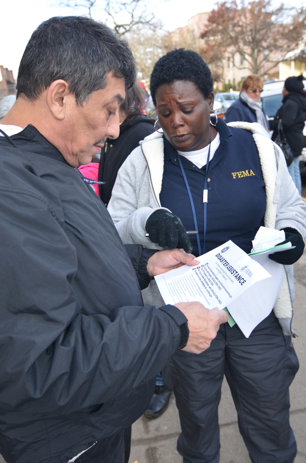 FEMA community relations personnel assist New York residents