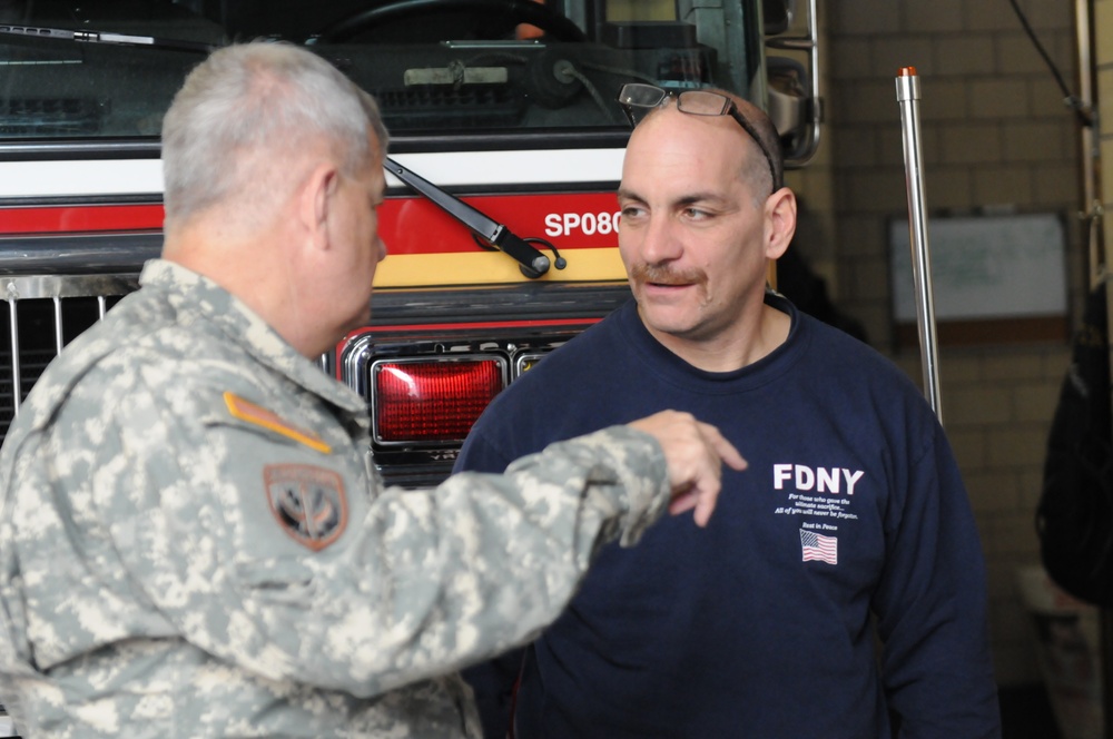 Ladder 12 FDNY meet, greet