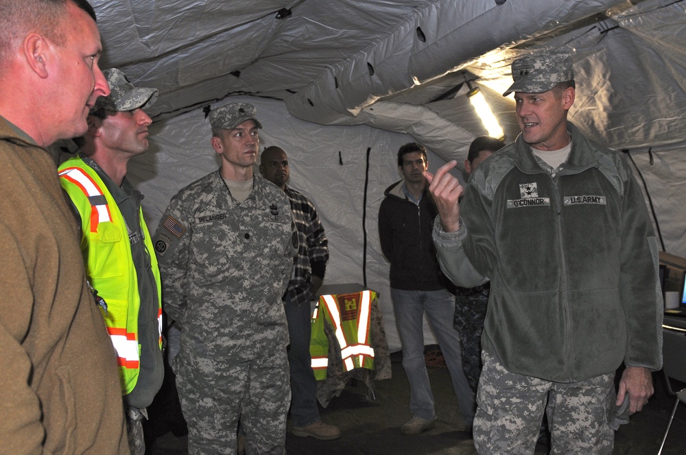 Maj. Gen. O'Connor visit: Lakehurst discussion
