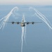 146th Airlift Wing C 130 J drop training flares