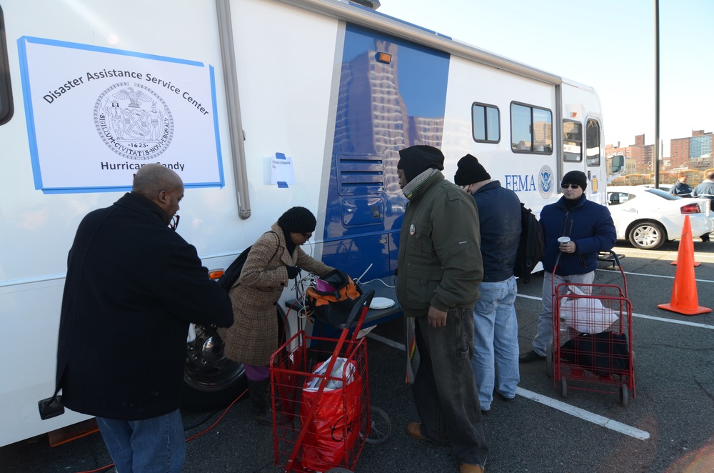 FEMA provides cell phone charging stations for those in need