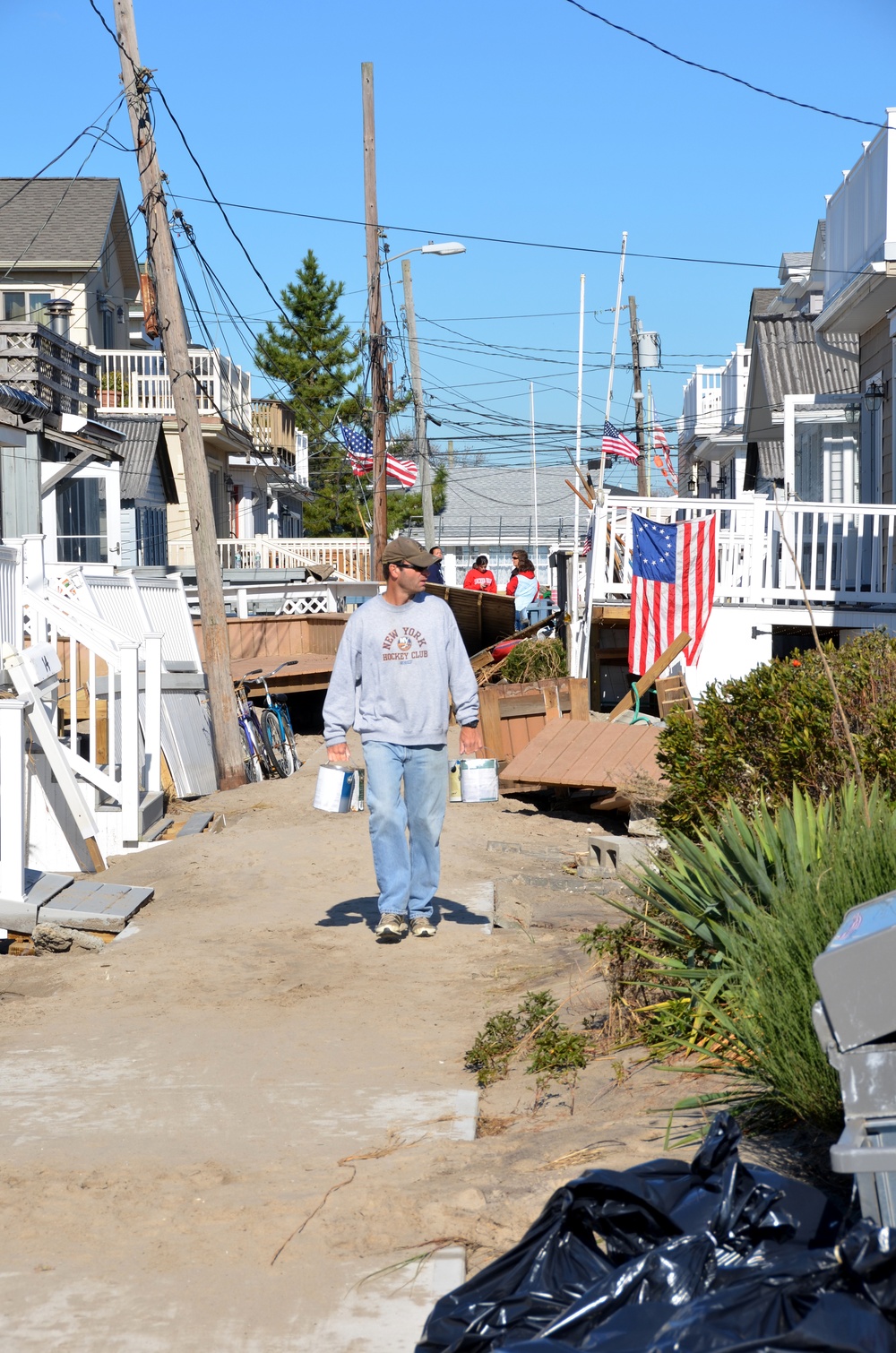 Patriotism abounds in wake of adversity after sub-tropical storm Sandy passes