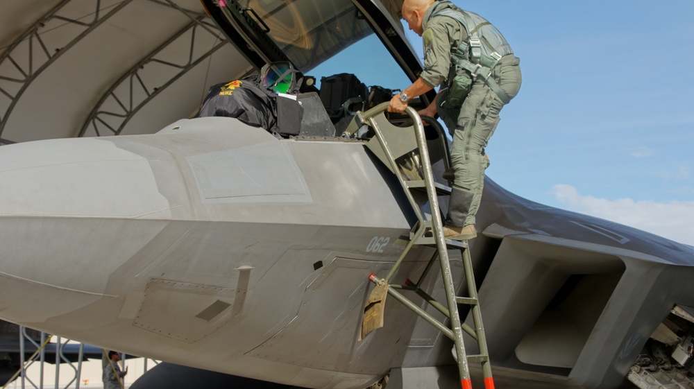 The Hawaii Air National Guard (HIANG) and US Air Force declare Initial Operational capability (IOC) of Hawaii - Based F-22 aircraft