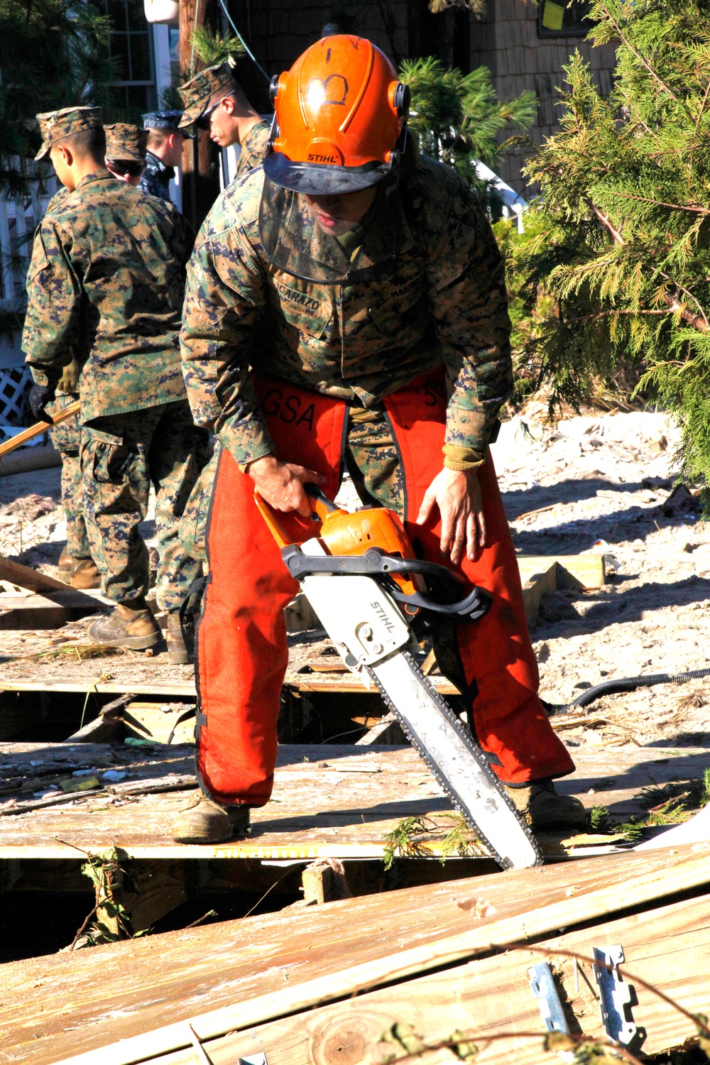 Marines, sailors continue to support clean up efforts in New York