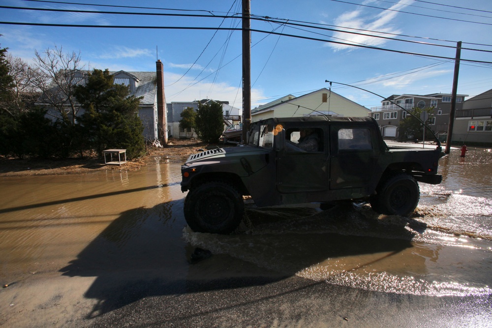 NJ Guard engineers perform beach replenishment operations