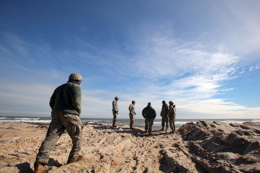 NJ Guard engineers perform beach replenishment operations