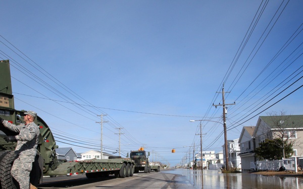 NJ Guard engineers perform beach replenishment operations