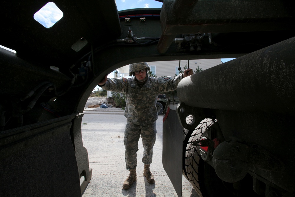 NJ Guard engineers perform beach replenishment operations