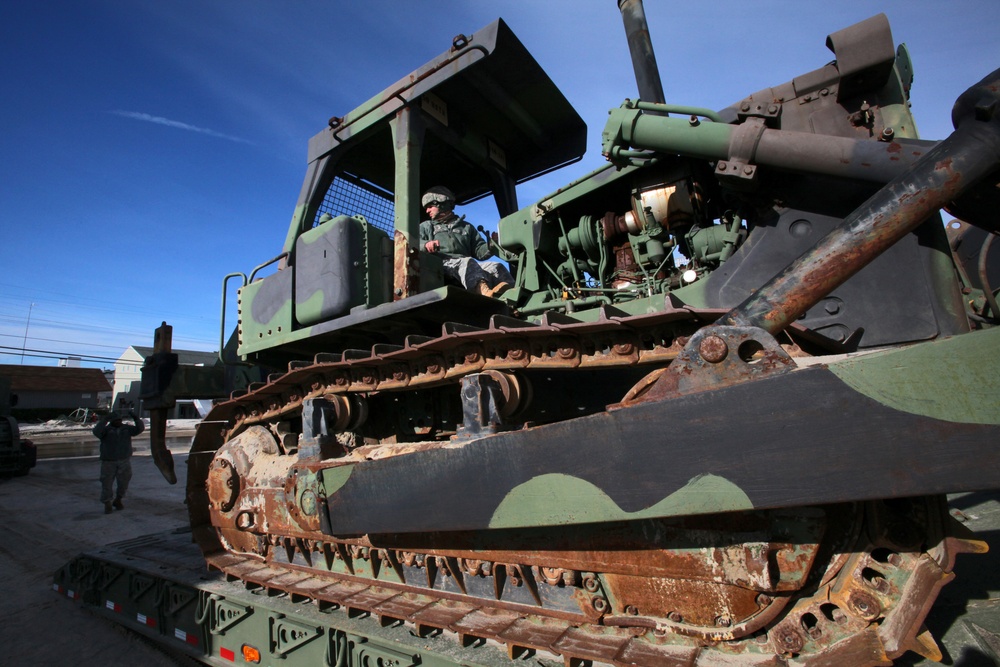 NJ Guard engineers perform beach replenishment operations