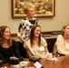 First Lady of the Marine Corps Bonnie Amos speaks to student spouses