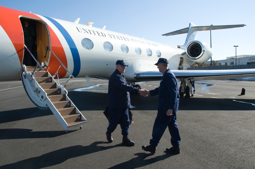 Coast Guard commandant visits Station Sandy Hook