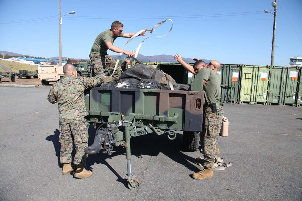 Mike Battery prepares for artillery training