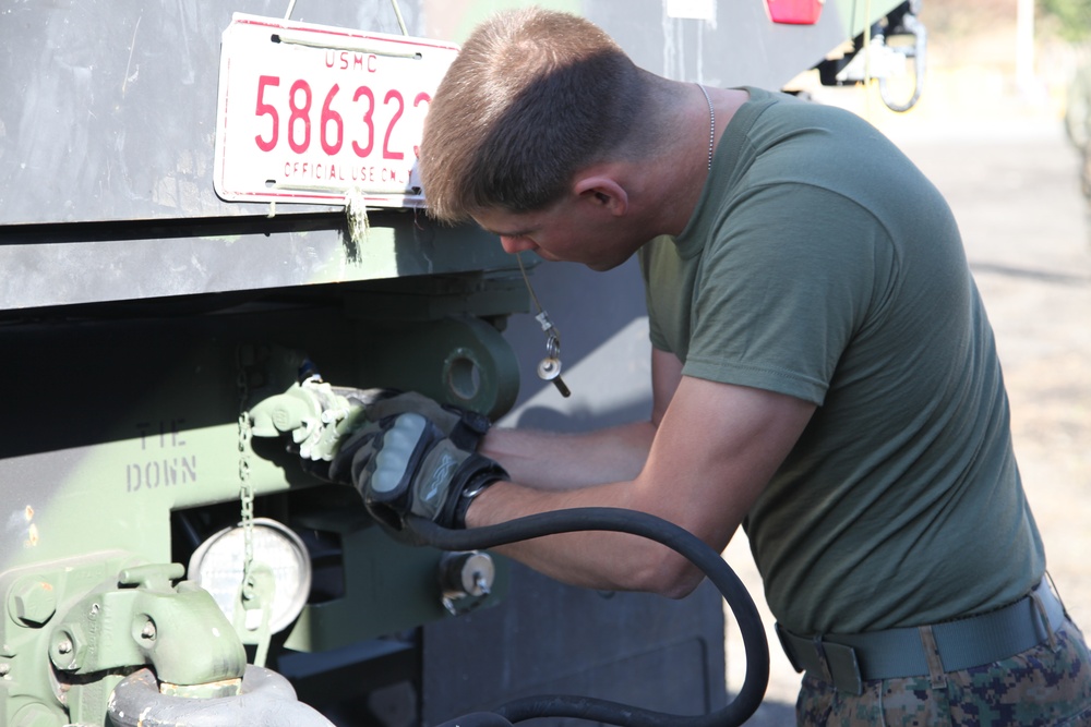 Mike Battery prepares for artillery training