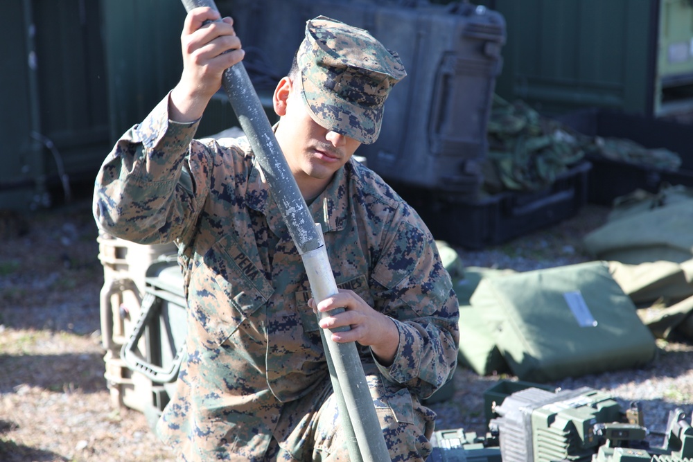 Mike Battery prepares for artillery training