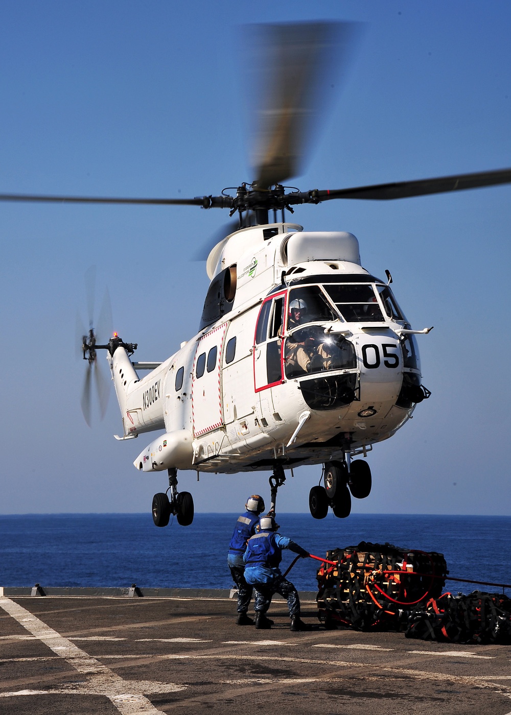 USS Rushmore replenishment at sea