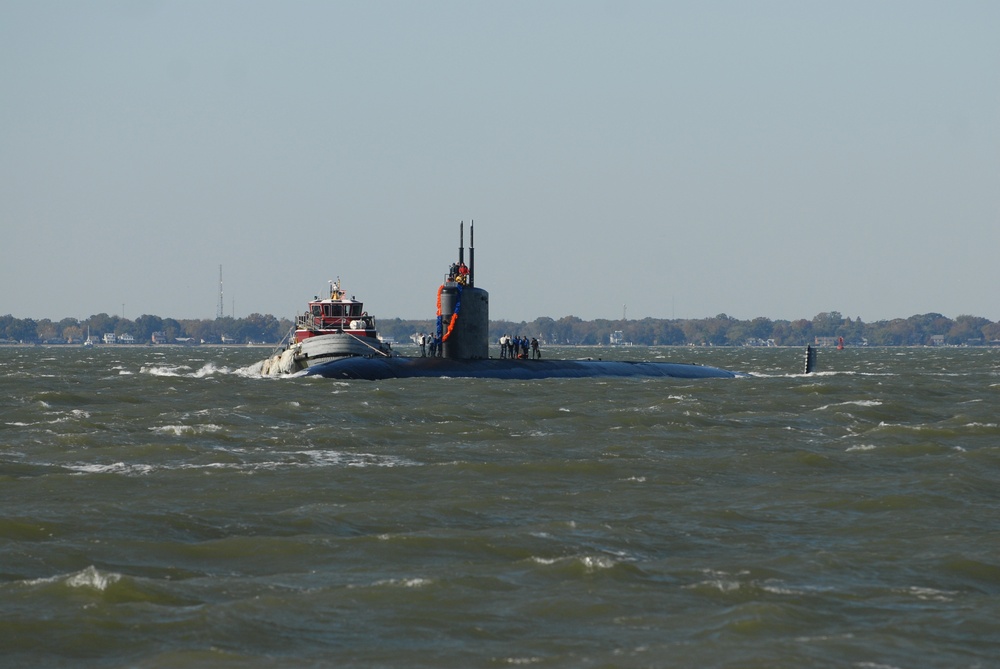 USS Boise returns to port