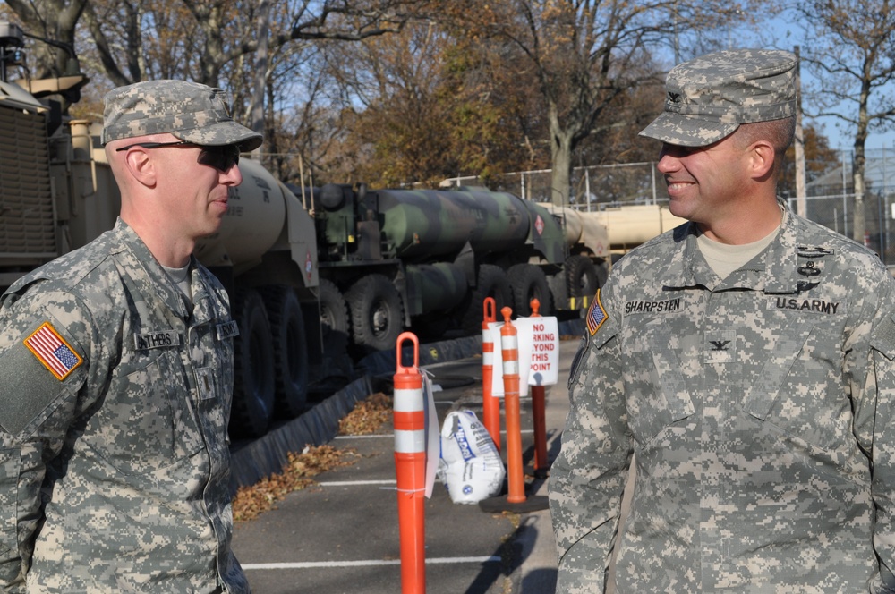 Command Group Visits Disaster Areas, Fort Hamilton