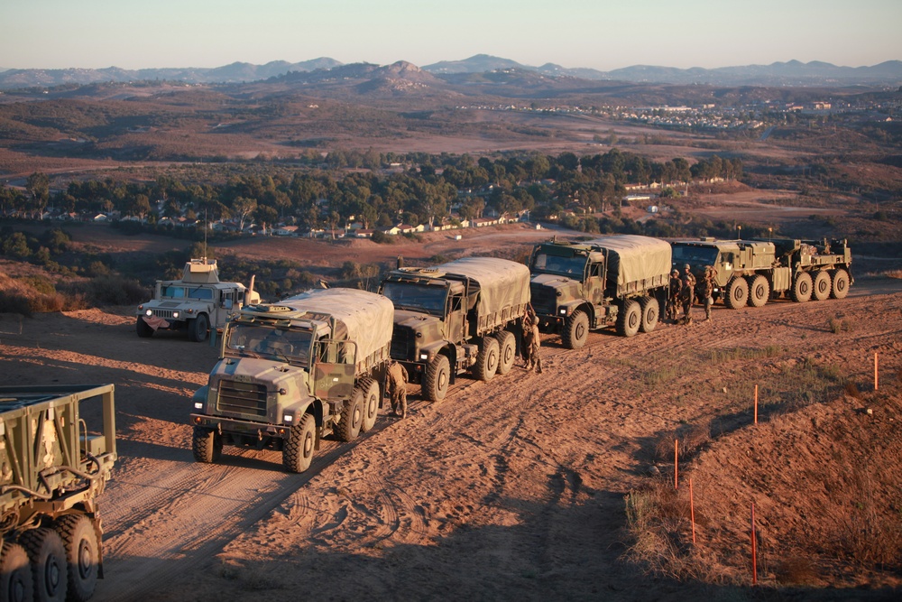 Combat Logistics Battalion 1 supports infantry in the field