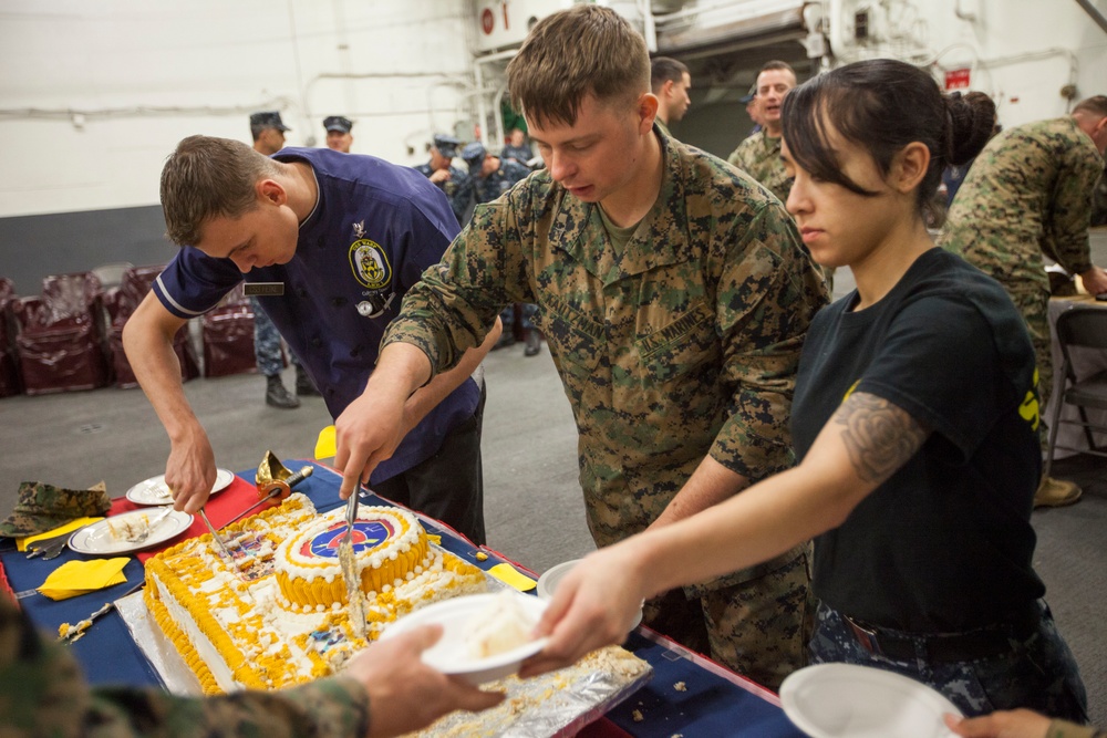 26th MEU Marine Corps Birthday Ceremony