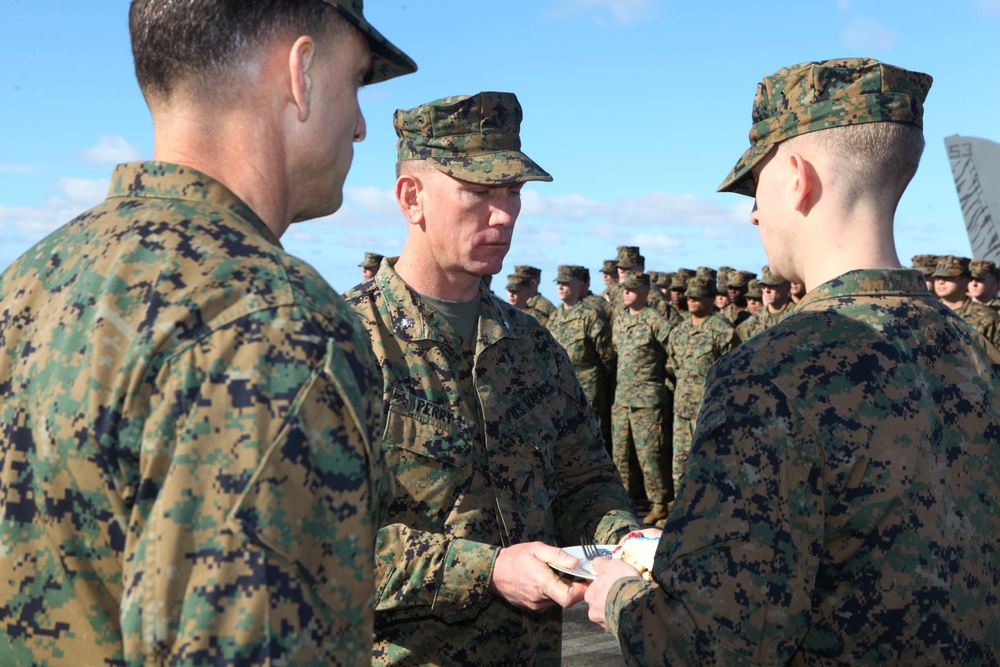 DVIDS - Images - 237th Marine Corps birthday ceremony aboard USS Iwo ...