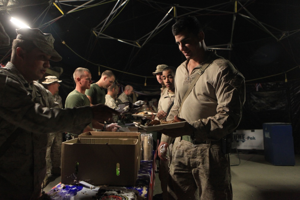 2/7 celebrates Marine Corps birthday in Afghanistan