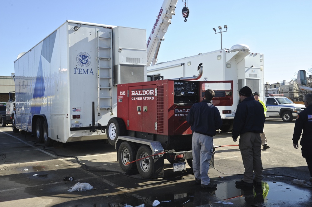 FEMA logistics supplying power
