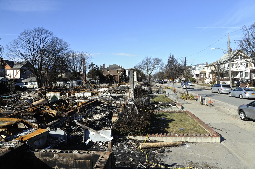 Fire ravages Rockaway Beach Neighborhood